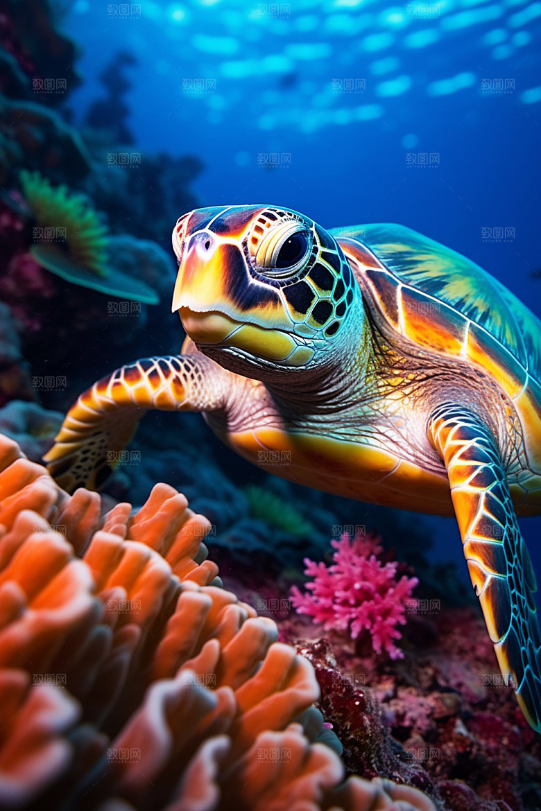 海洋生物动物环保素材