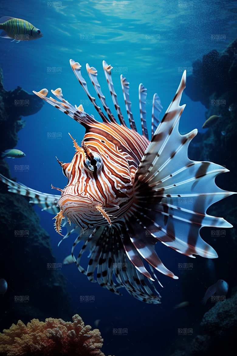 海洋生物水下自然素材