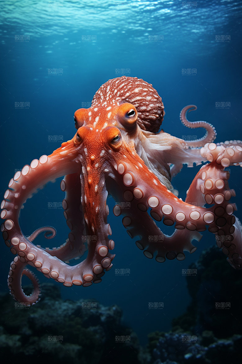 海洋生物游泳自然素材