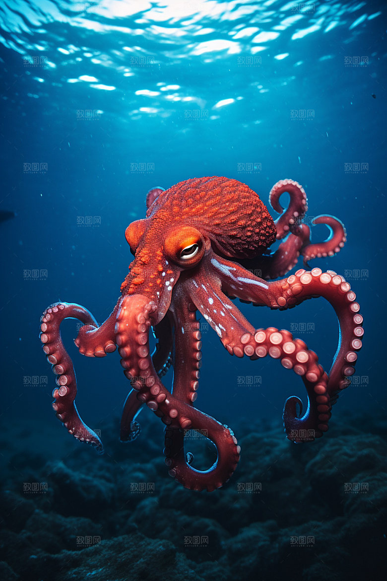 海洋生物环保游泳素材
