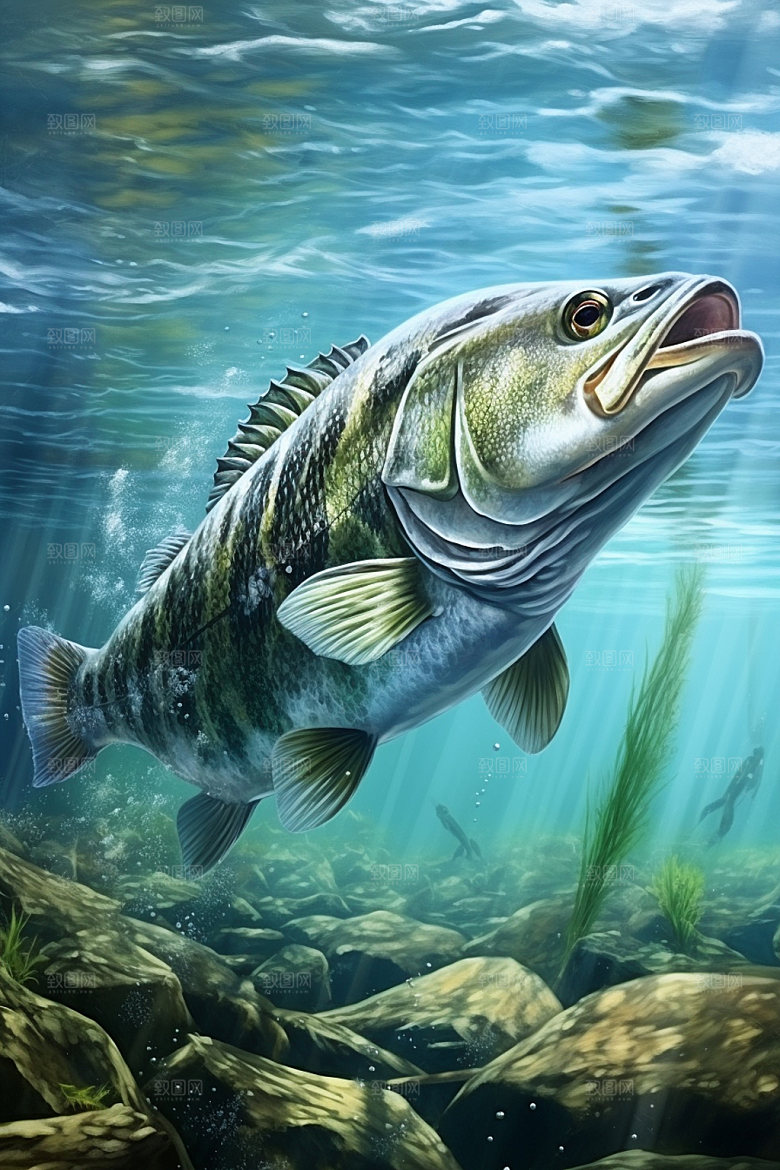 海洋生物游泳高清素材