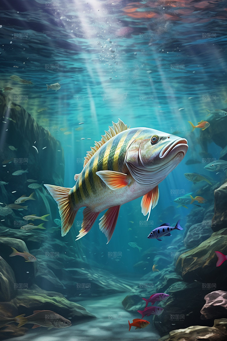 海洋生物海底世界自然素材