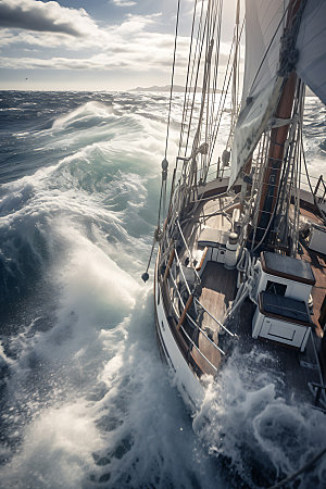 帆船高清乘风破浪素材