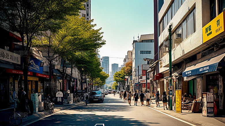 韩国旅游出国游摄影图