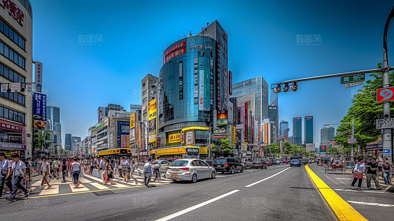 韩国小长假景色摄影图