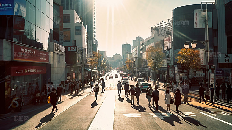 韩国国外城市摄影图