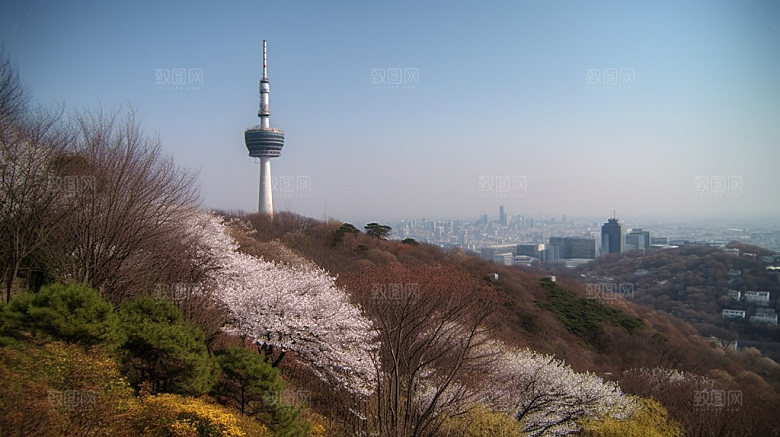 韩国出境游小长假摄影图