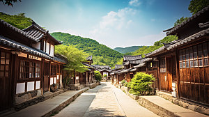 韩国景色小长假摄影图