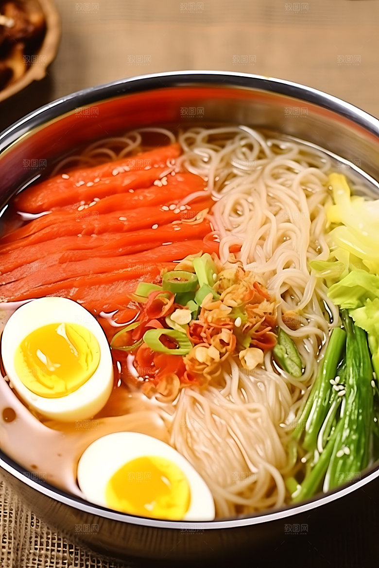 朝鲜冷面韩国冷面韩国料理摄影图