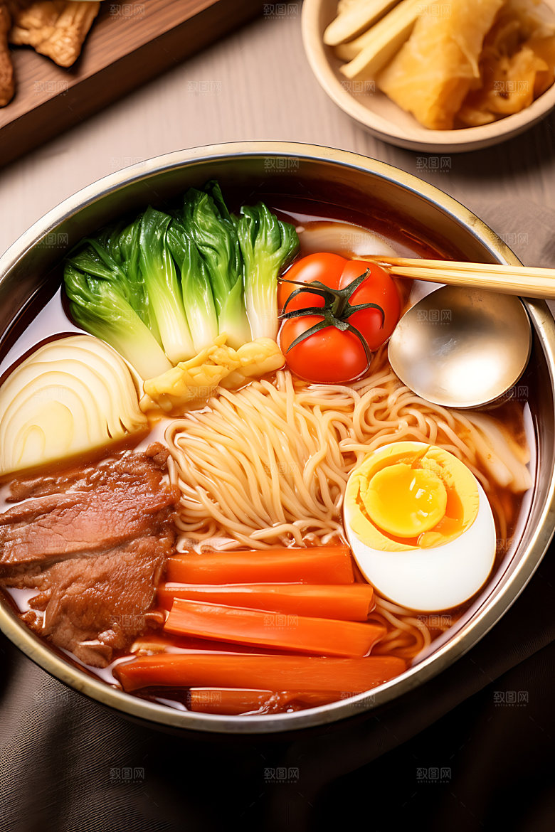 朝鲜冷面美味韩国料理摄影图