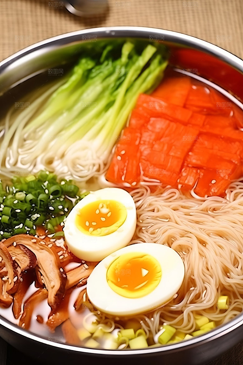 朝鲜冷面面食美味摄影图