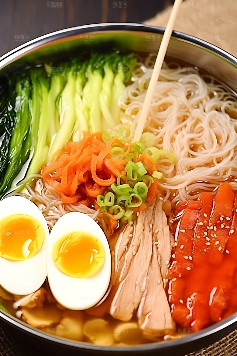 朝鲜冷面传统美食面食摄影图