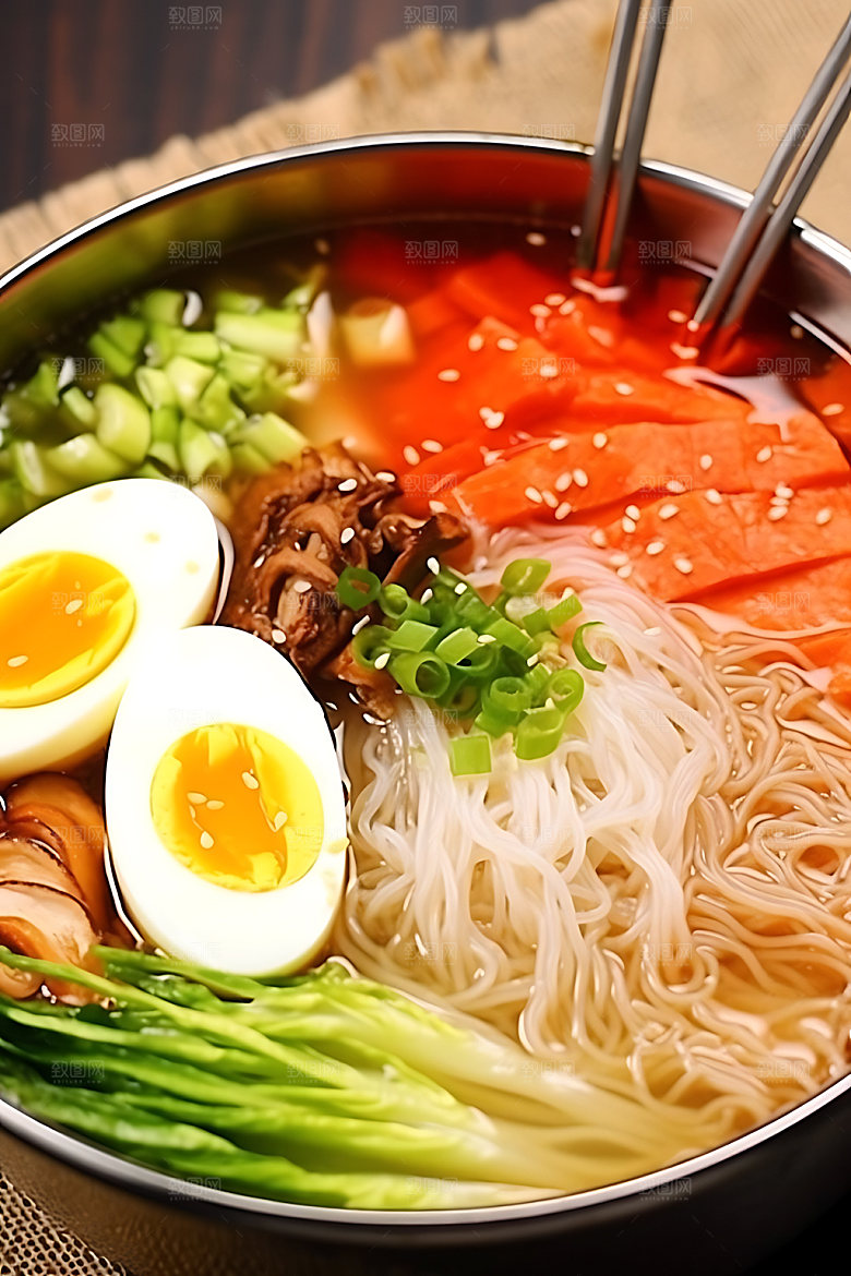 朝鲜冷面传统美食美味摄影图