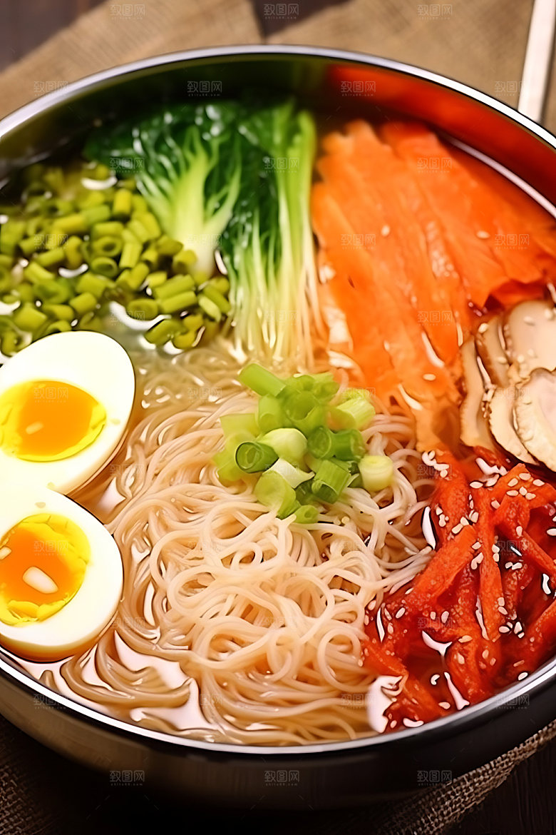 朝鲜冷面韩国料理面条摄影图