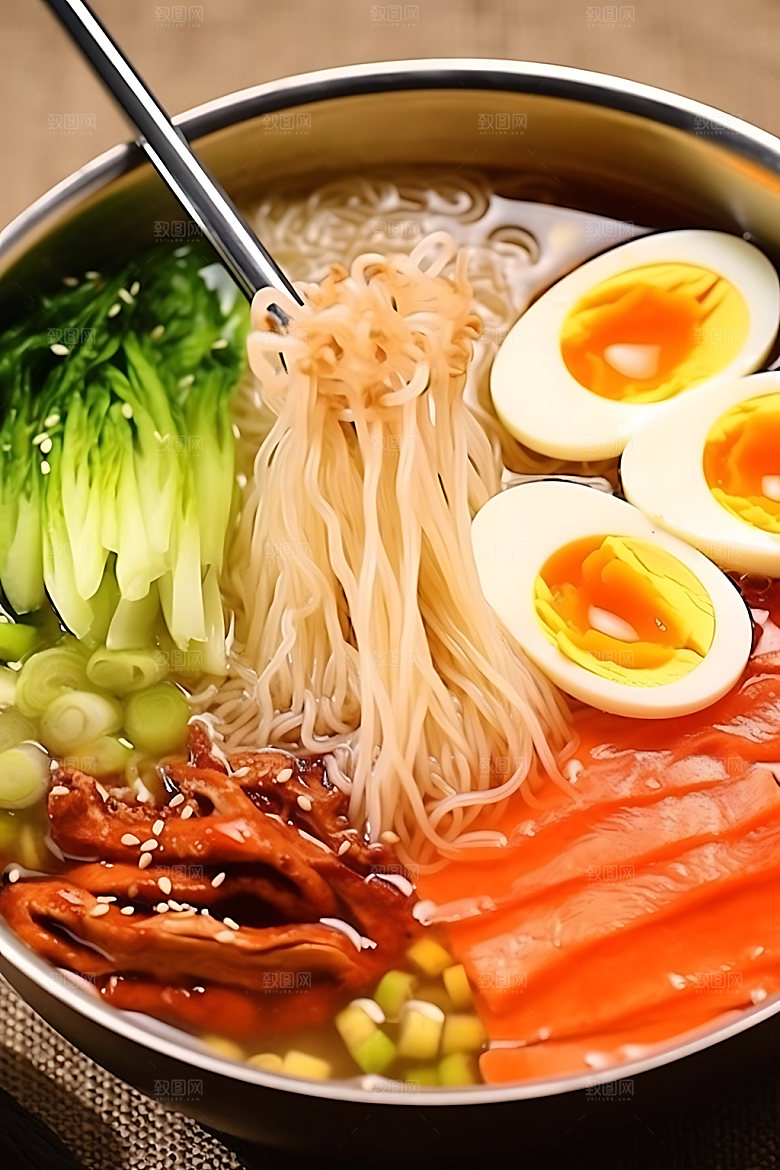 朝鲜冷面美味面食摄影图