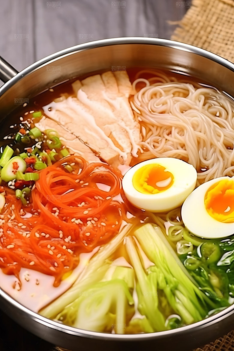 朝鲜冷面韩国冷面面食摄影图