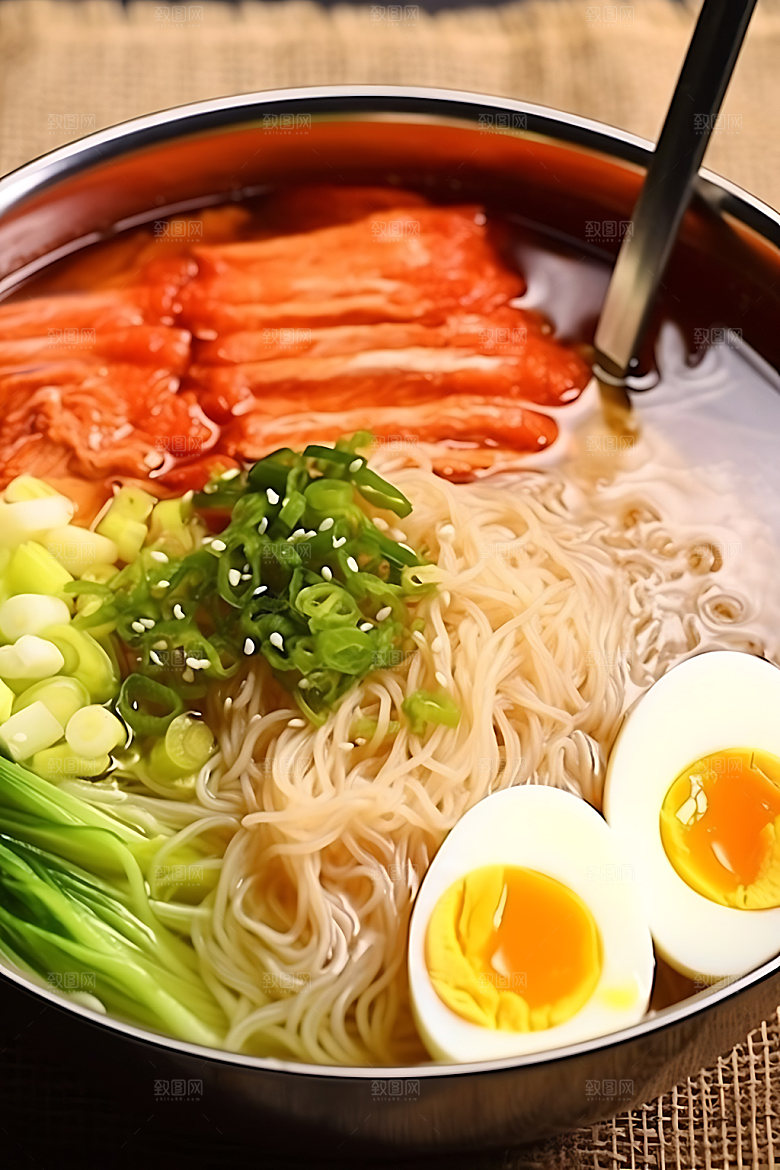 朝鲜冷面面条美味摄影图
