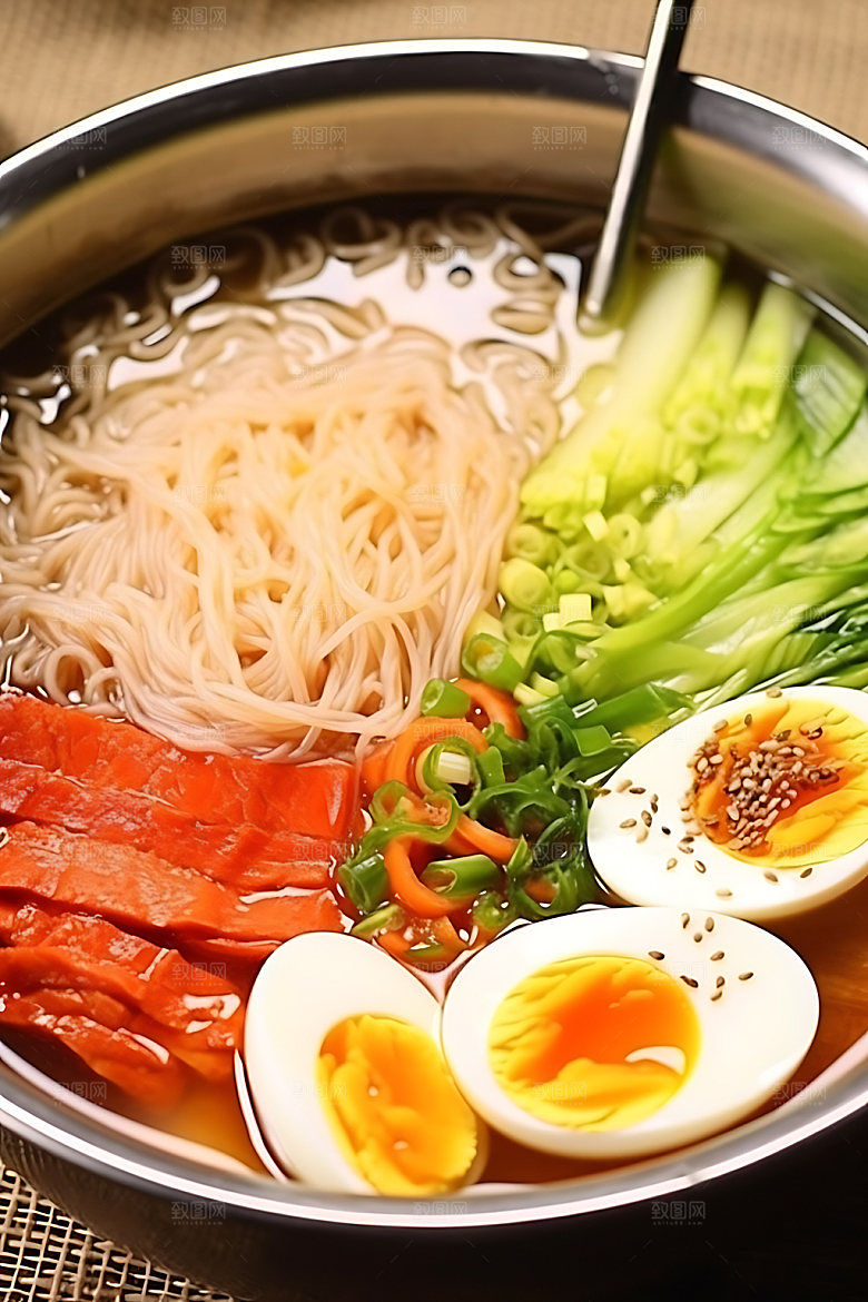 朝鲜冷面美味传统美食摄影图
