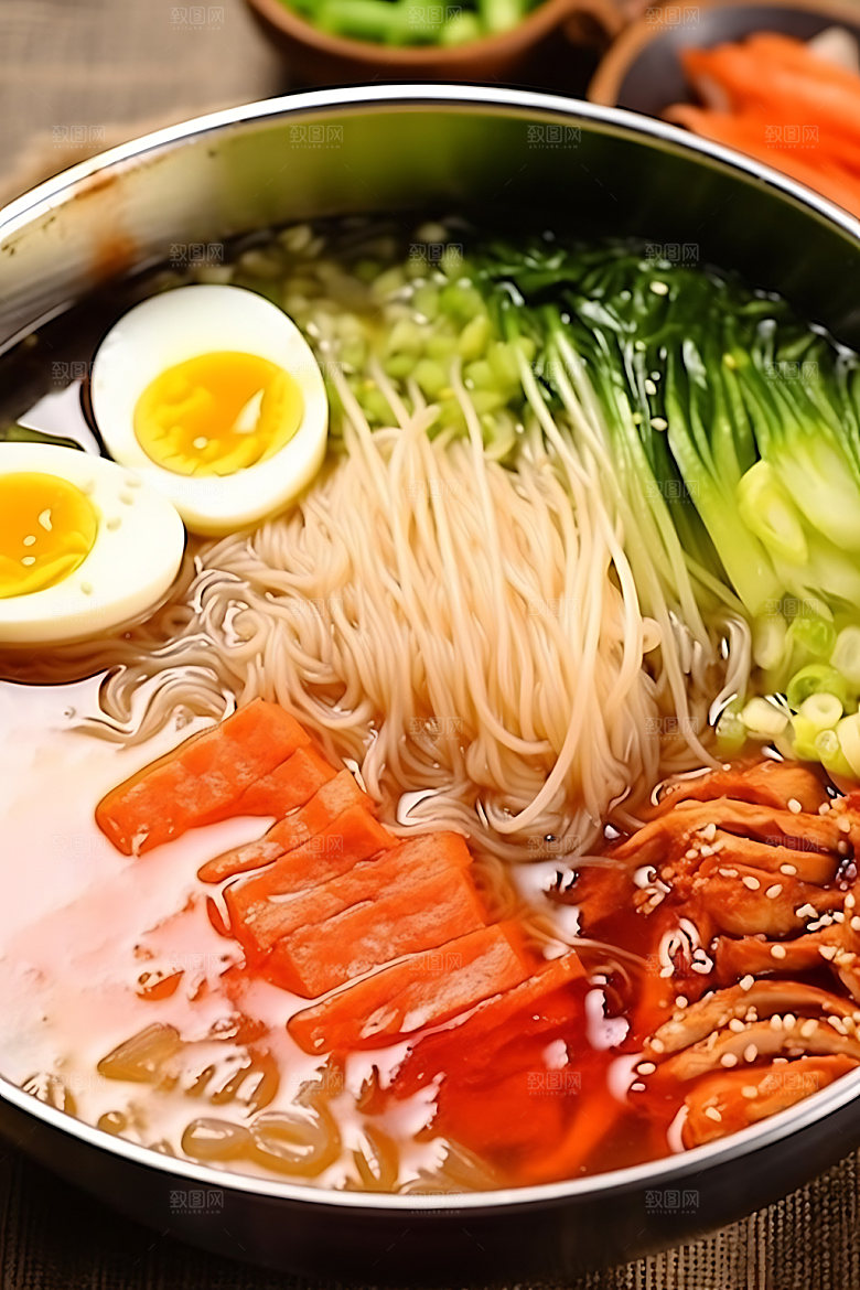 朝鲜冷面传统美食凉面摄影图