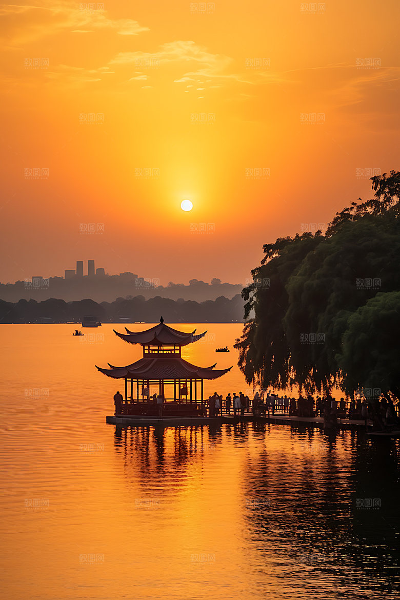 杭州城市风光摄影图