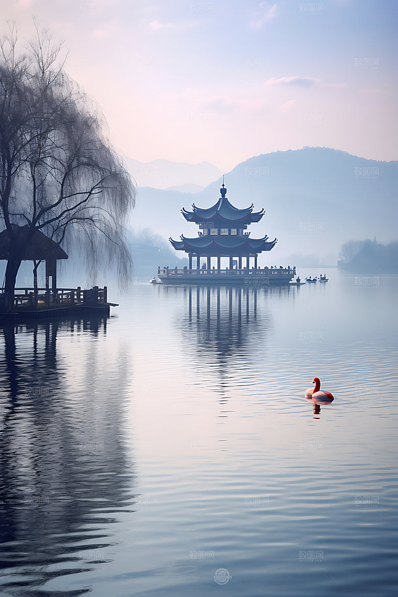 杭州旅游城市摄影图