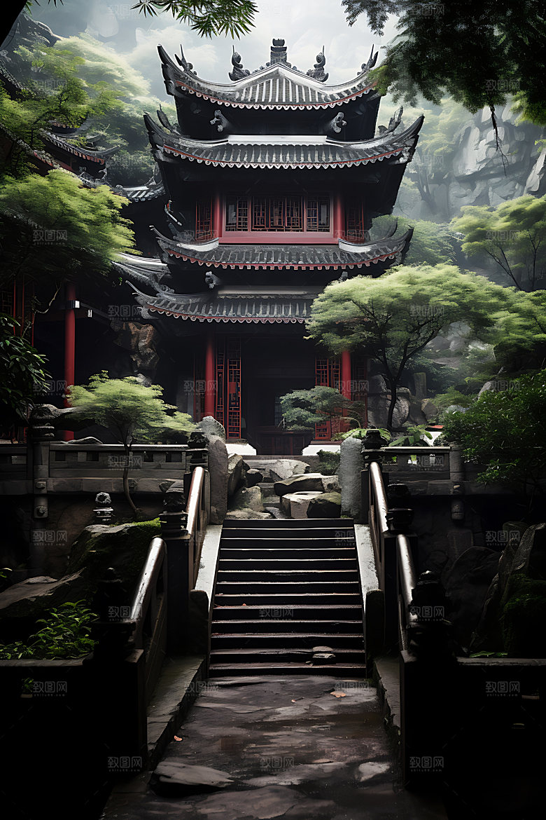 杭州城市景点摄影图