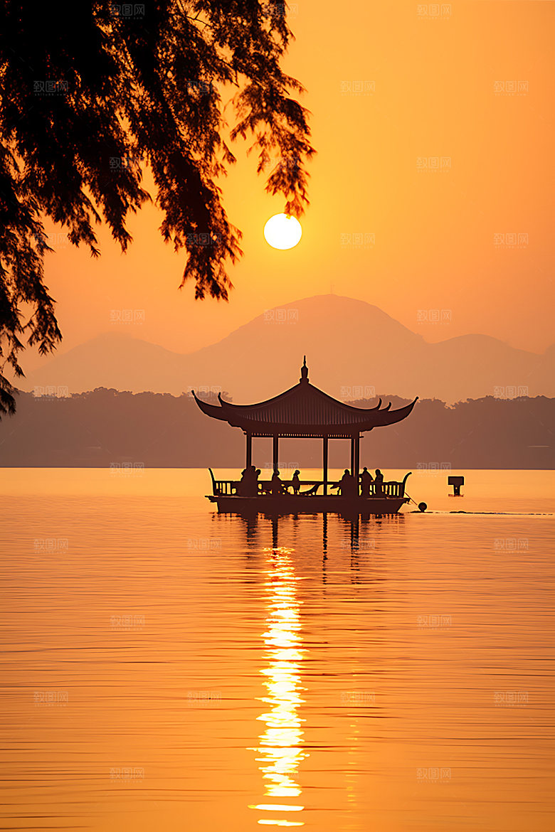 杭州旅游风光摄影图