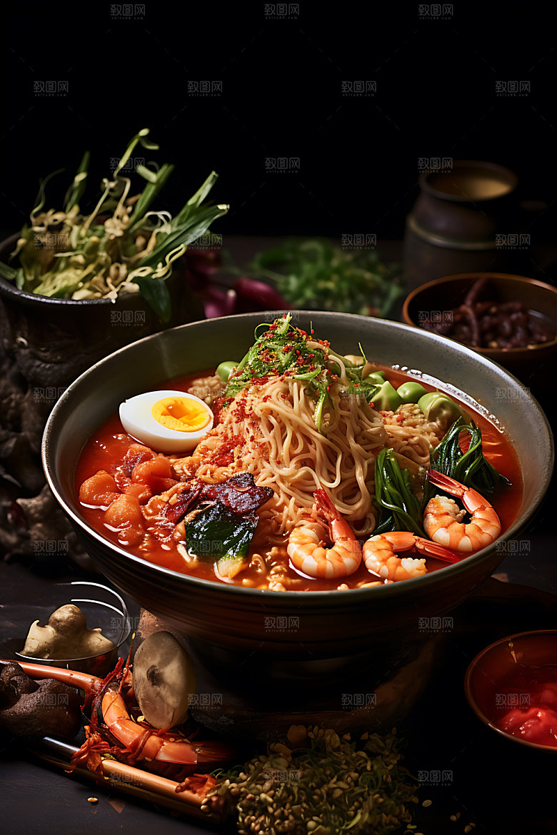 韩国料理高清石锅摄影图