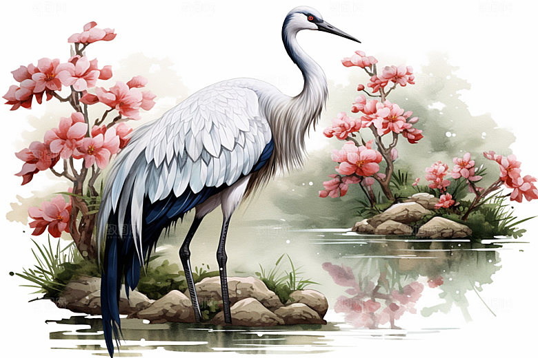 寒露传统文艺插画