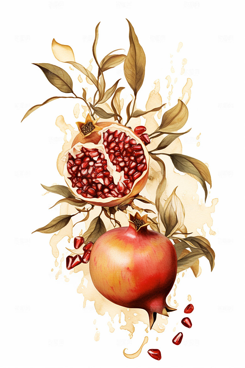 寒露精致文艺插画