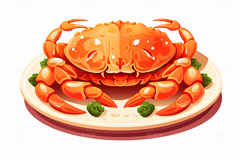 寒露自然手绘插画