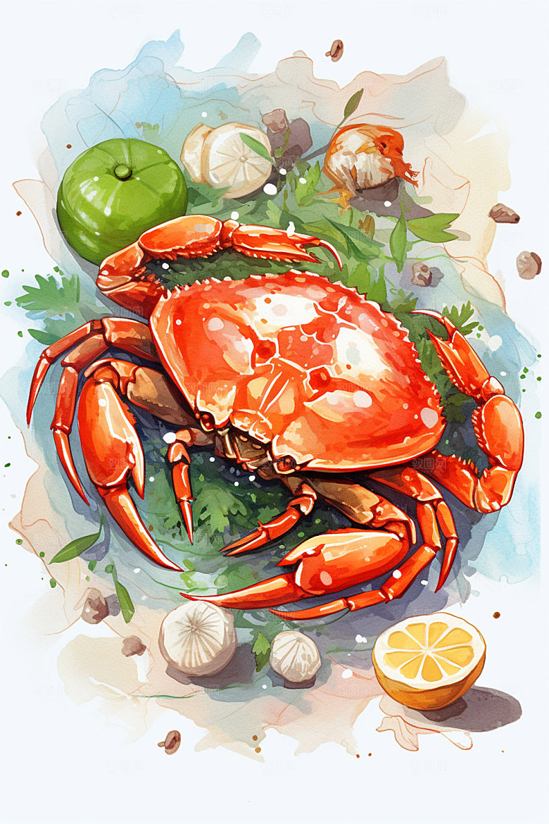 寒露传统精致插画