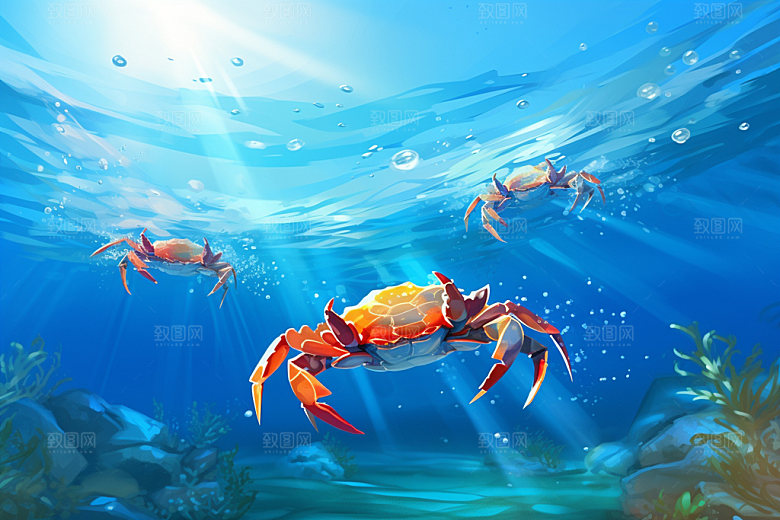 寒露节气文艺插画