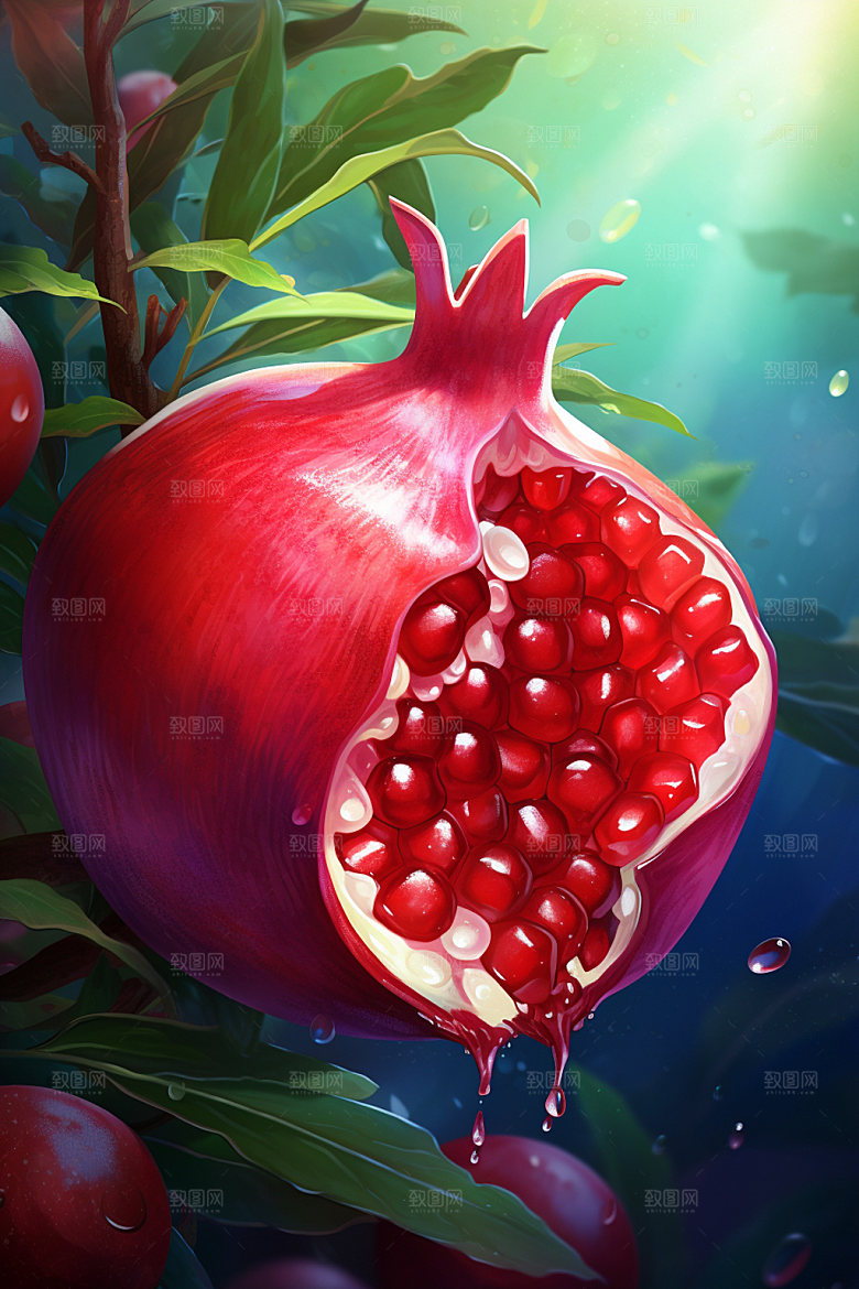 寒露精致手绘插画