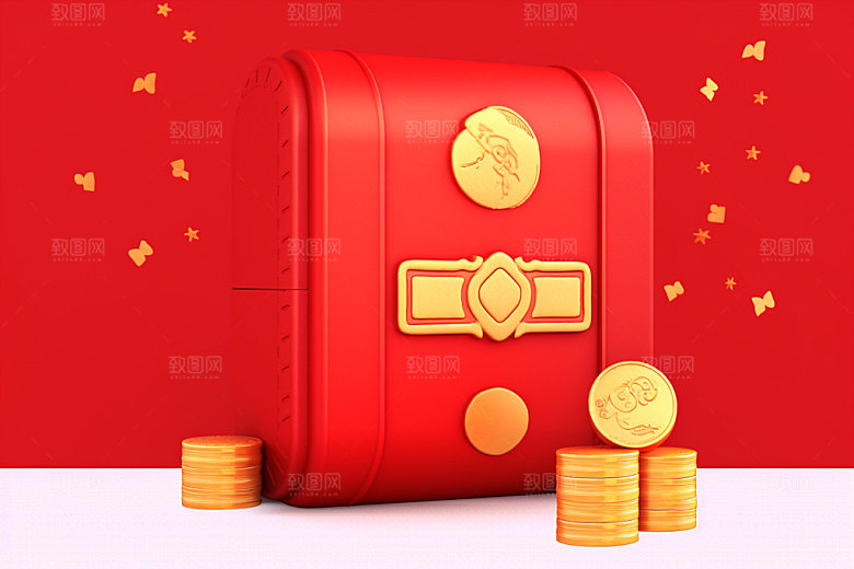 红包福利新年元素