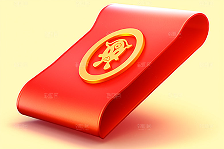 红包大促3D元素