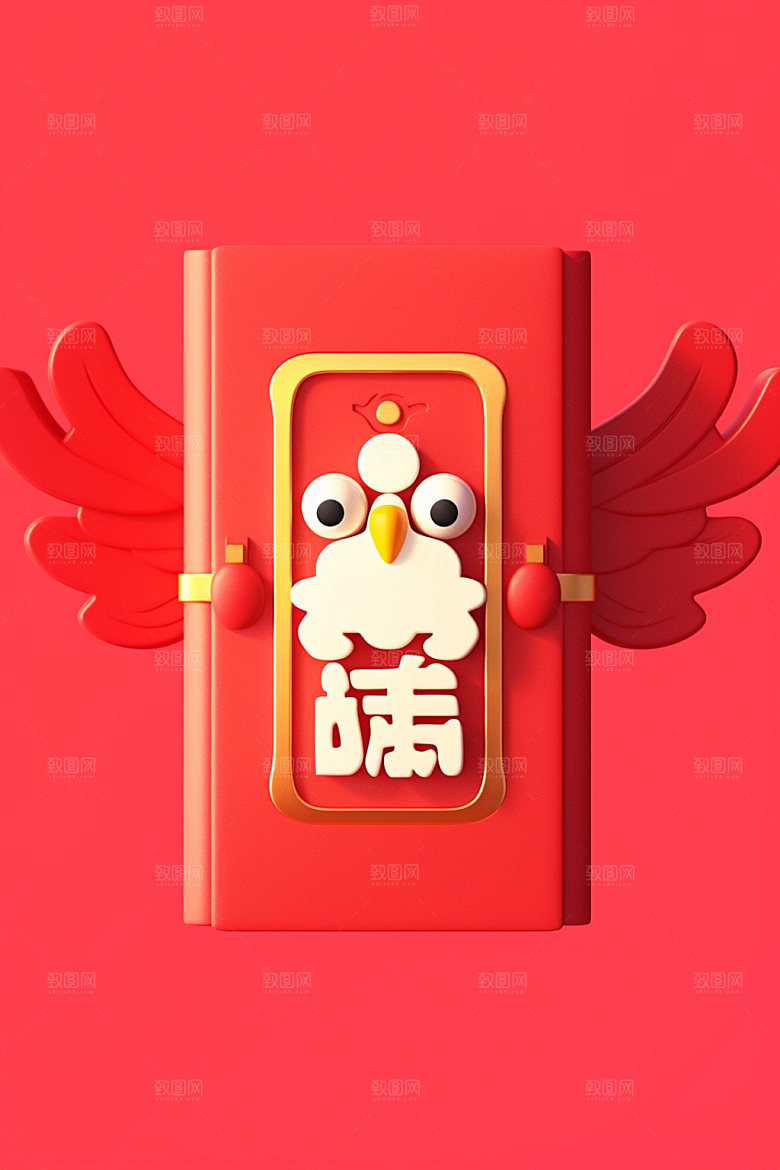 红包新春喜庆元素