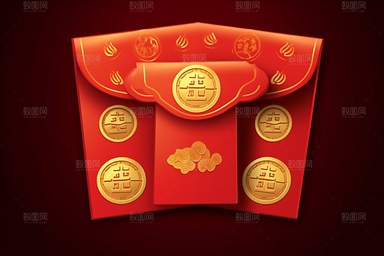红包中国年大促元素