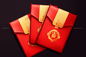 红包春节中国年元素