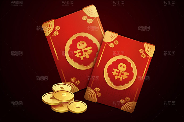 红包大促中国年元素