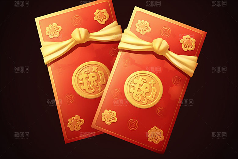 红包新年节日元素