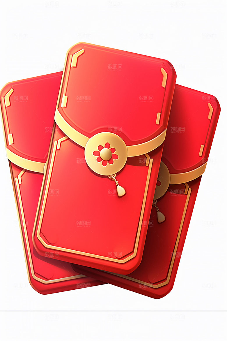 红包3D福利元素