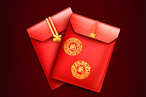 红包中国年喜庆元素