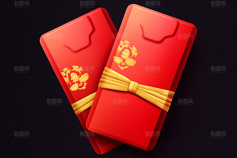 红包喜庆中国年元素