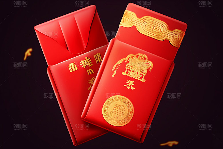 红包新年喜庆元素