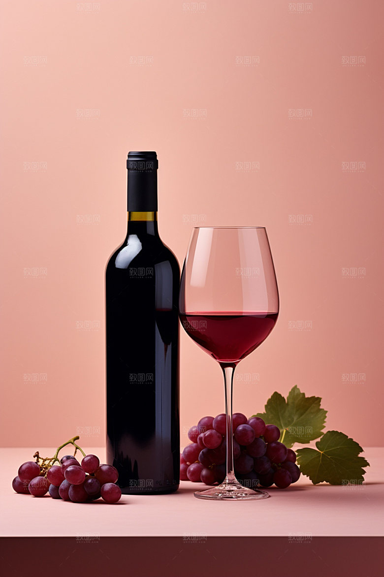 红酒立体酒类样机