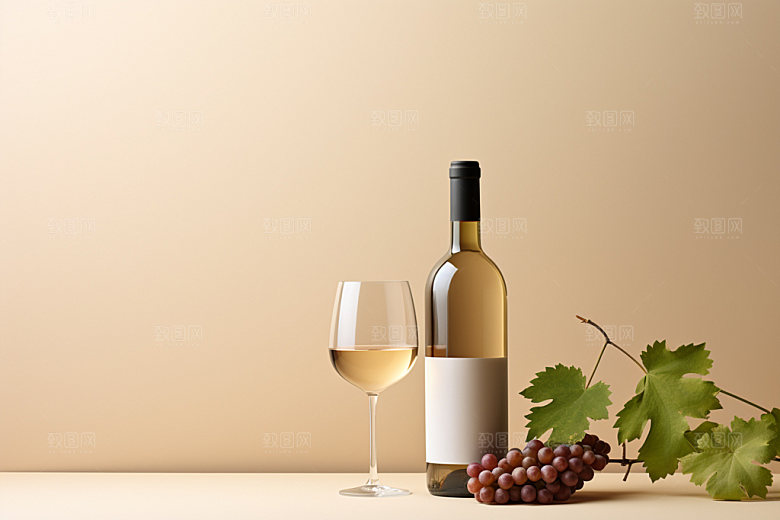 红酒葡萄酒高清样机