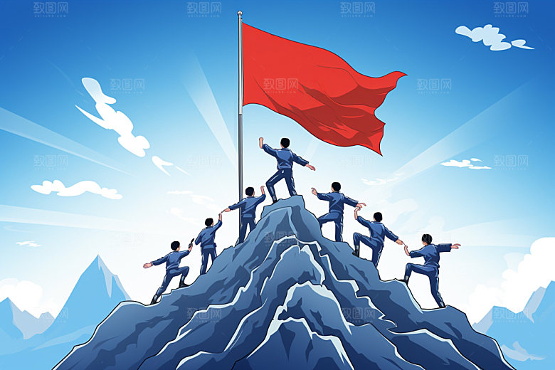 红旗活动党建元素