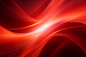 红色抽象光束背景图