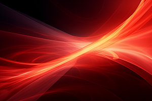 红色抽象光线背景图